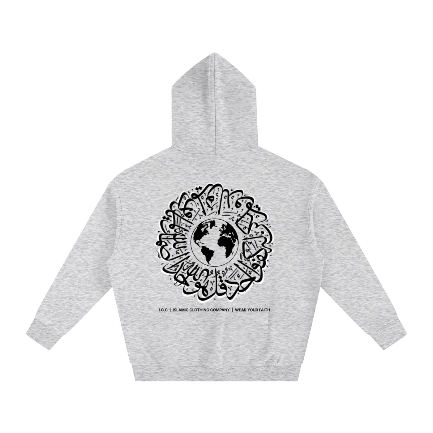 one world,hoodie,light grey,winter