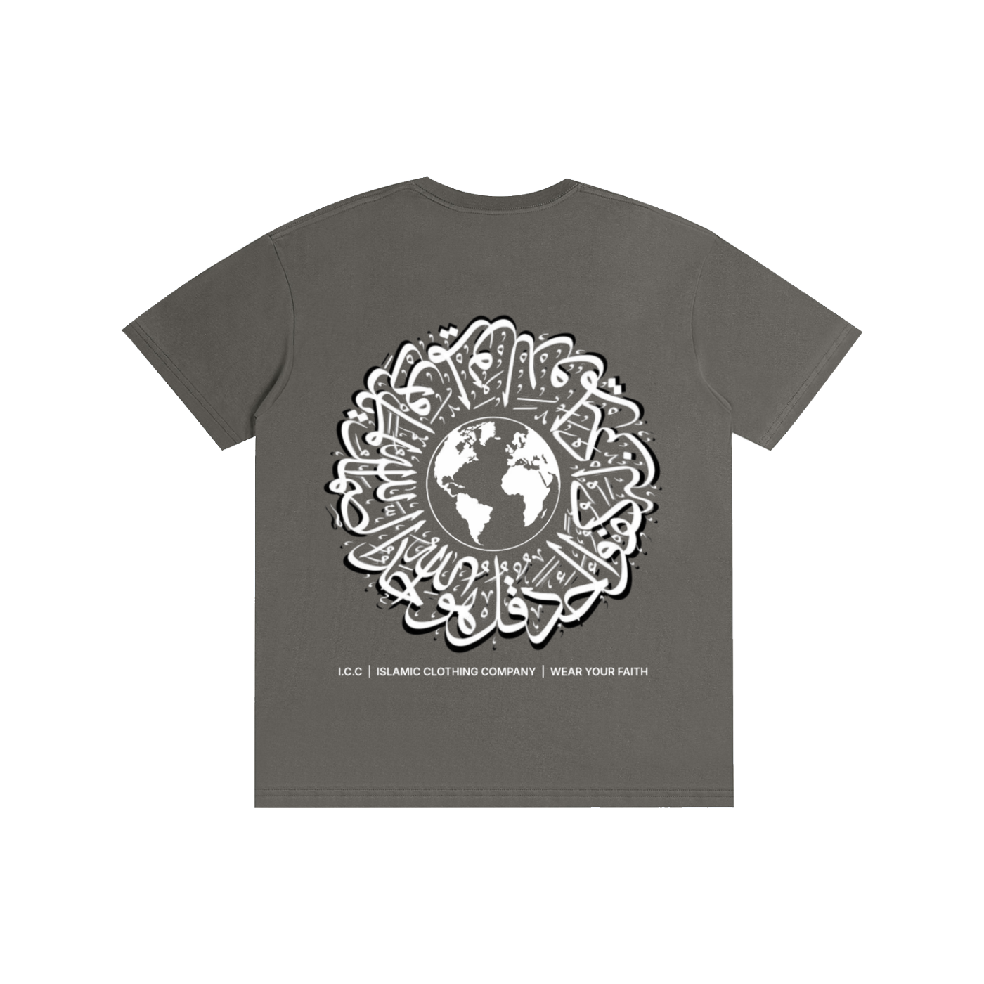 one world,dark grey,shirt
